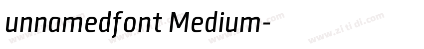 unnamedfont Medium字体转换